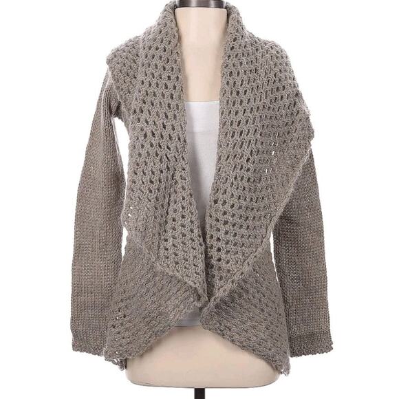 Anthropologie Elsamanda Cardigan Sweater Shawl Collar Mohair Blend Women’s S New - Picture 1 of 10
